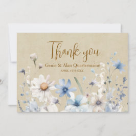 Blå Vildblomma Tack