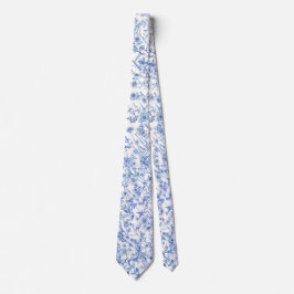 Blå vildblommor halsduk slips