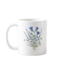 Blå vildblomsbukett