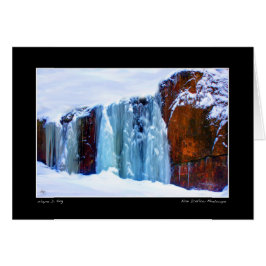 Blå vindstilla hälsningskort