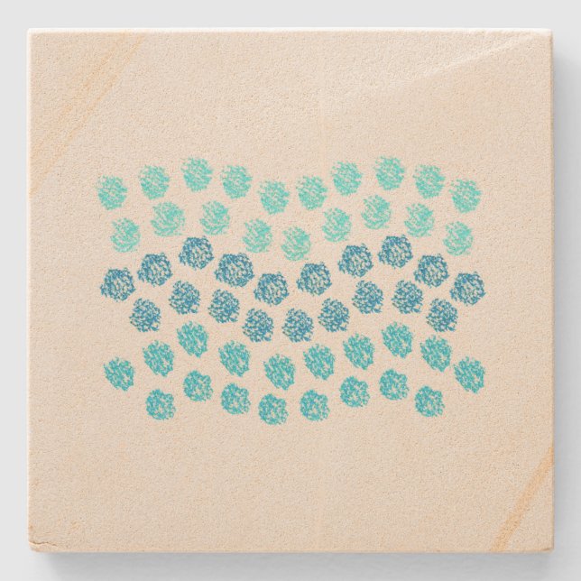 Blå Vinkarare sandsten Underlägg (Framsidan)