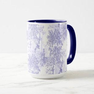 Blå Vintage Landskap Med Kolumner Och Urnor Toile Mugg