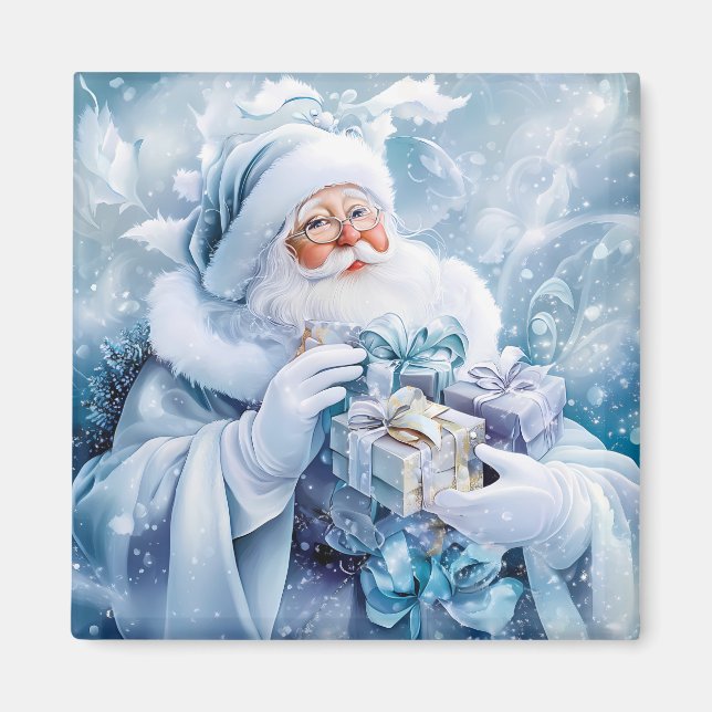 Blå vinter-magnet magnet (Framsidan)