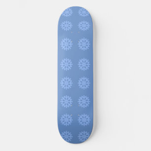 Blå vinter Mönster Mini Skateboard Bräda 18,5 Cm