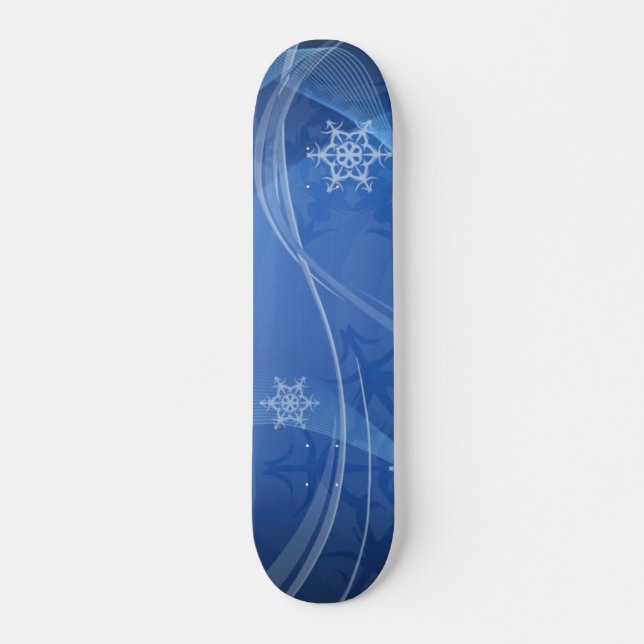 Blå vinter-skateboard skateboard bräda 20,5 cm (Framsida)