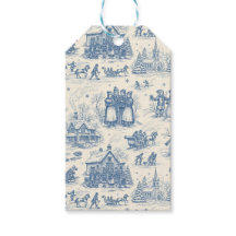 Blå Vinter Toile Chinoiserie