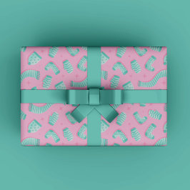 Blå vinterjulklapp presentpapper