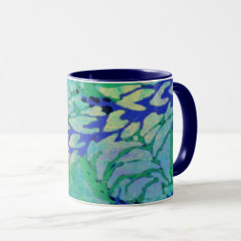 Blå vinvåg 11oz Mugg