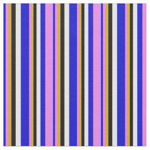 Blå, Violet, Goldenrod, Svartvit Färgad Tyg