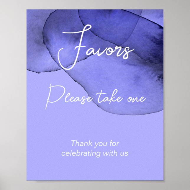 Blå violett lavendel Gåvor ta gärna en Poster (Framsidan)