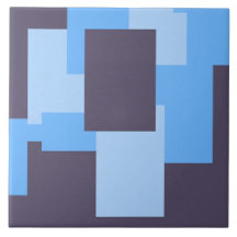 Blå + violett rektangel Mönster