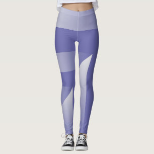 Blå violettskuggor leggings