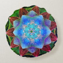 Blå virtuell blomma med åldras eller