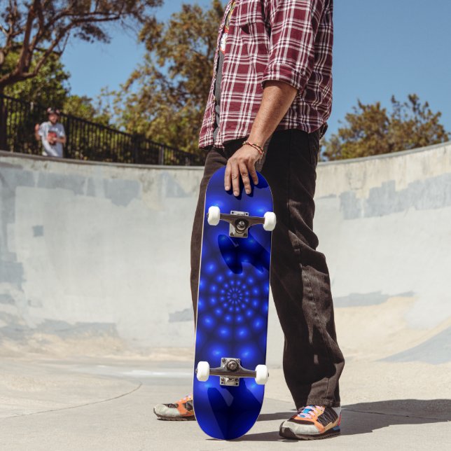 Blå virvel mini skateboard bräda 18,5 cm (Utomhus 2)