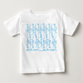Blå virvlar Baby t-shirt