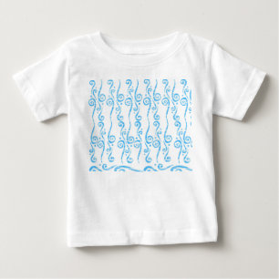Blå virvlar Baby t-shirt