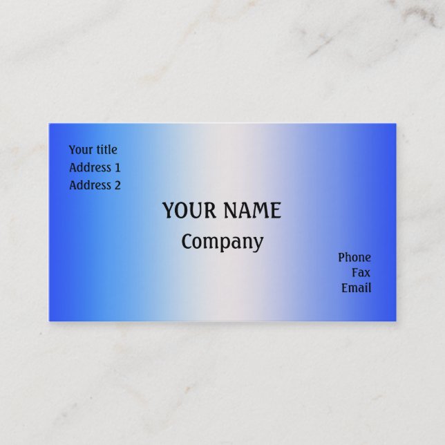 Blå Visitkort (Framsida)