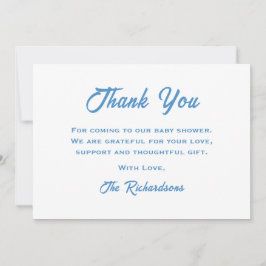 Blå vit babyskor, Roligt Trendig Äventyr Awaits Tack Kort