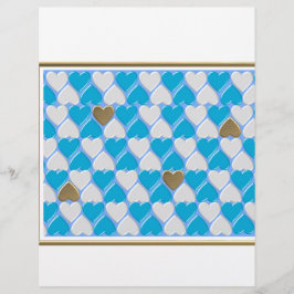 Blå, vit bayersk mönster.