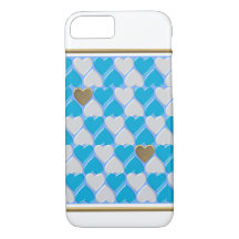 Blå, vit bayersk mönster. Fodral-Mate iPhone Cas