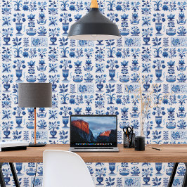 Blå vit bromyardale Delft Tile