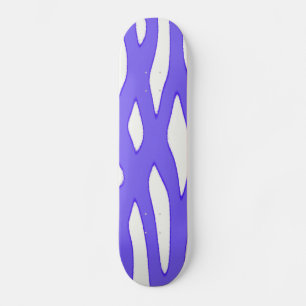Blå vit fantasi mönster mini skateboard bräda 18,7 cm