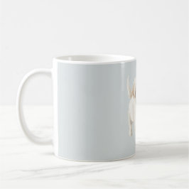 Blå Vit Glad Hund Kaffemugg