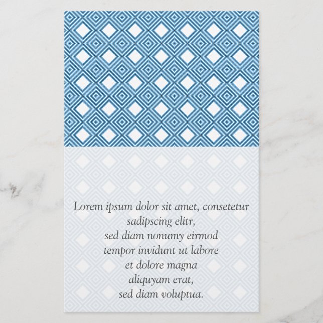 Blå, vit, grå flygblad (Framsidan)
