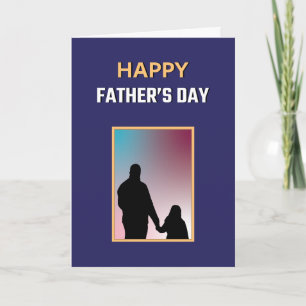 Blå vit Gult Bästa Pappa någonsin Lycklig Fars dag Kort