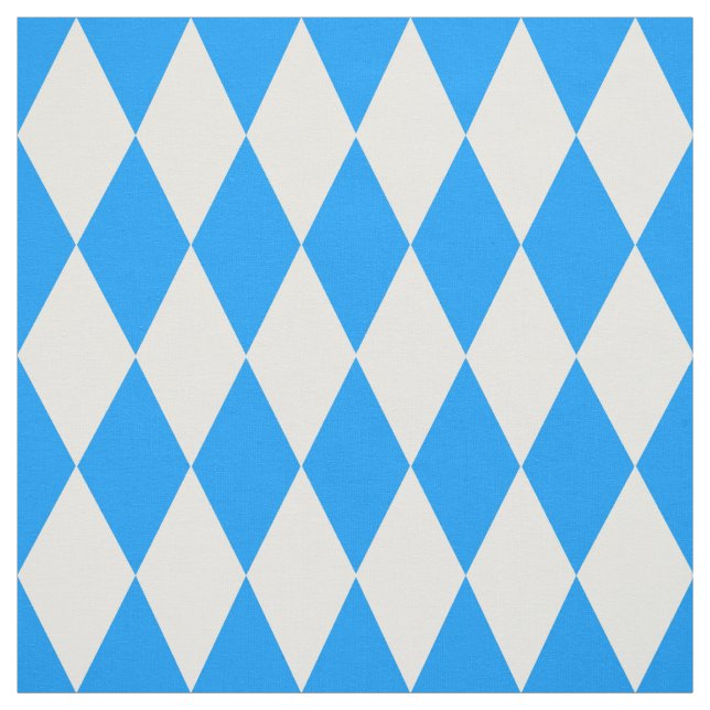 Blå vit Harlequin-Checkers Tyg (Provkarta)