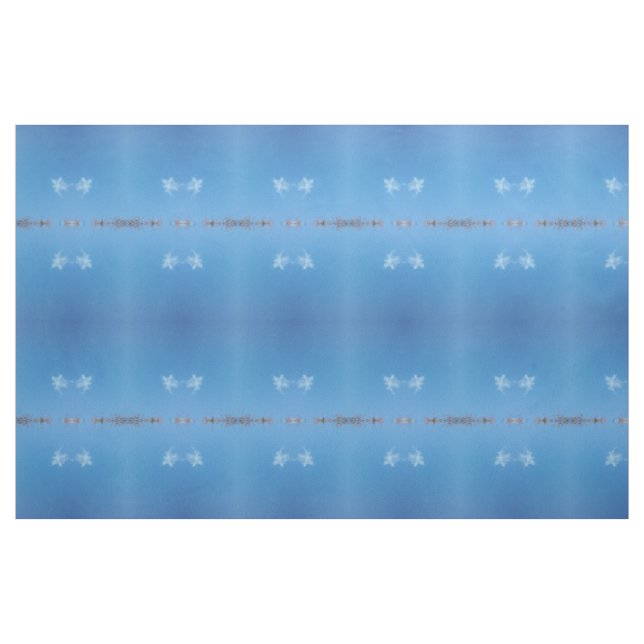 blå vit himlar, väv tyg (Fat Quarter)