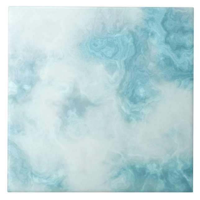 Blå vit marmor, effekt kakelplatta (Framsidan)