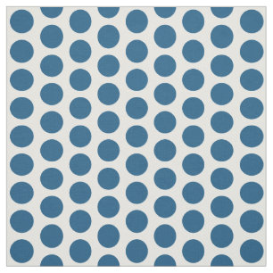 Blå vit Mini Polka dots Fabric Tyg