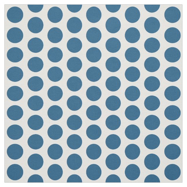 Blå vit Mini Polka dots Fabric Tyg (Provkarta)