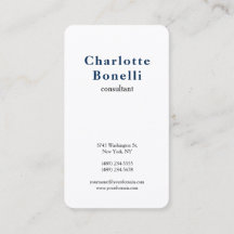 Blå vit, modern, minimalistisk Professionell