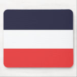 Blå vit och röd Rand, kantad design Musmatta<br><div class="desc">Anpassa framsidan med eller utan text.</div>