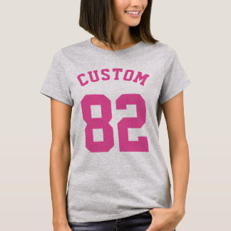Blå vit och Rosa Baby | Idrottsdesign T Shirt