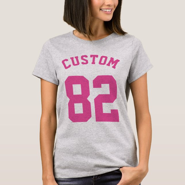 Blå vit och Rosa Baby | Idrottsdesign T Shirt (Framsida)