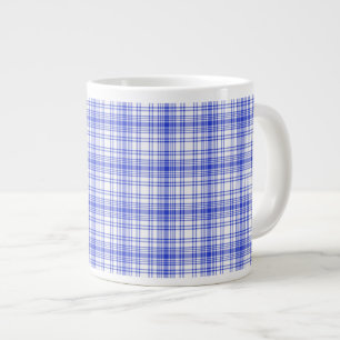 Blå vit papp 2 jumbo mugg