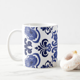 Blå vit portugisisk Azulejo Bridesmaid Gift Mugg