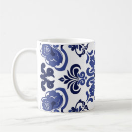 Blå vit portugisisk Azulejo Bridesmaid Gift Mugg