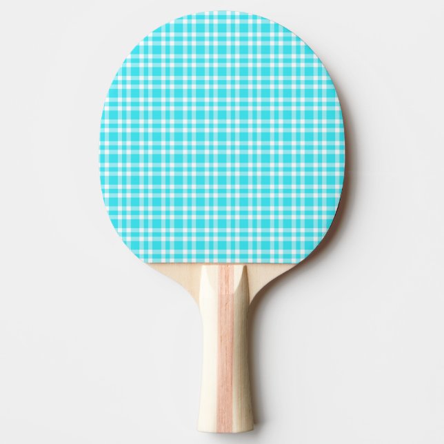 Blå-vit randigt mönster pingisracket (Framsidan)