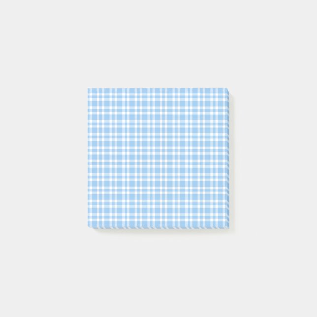 Blå-vit randigt mönster post-it block (Framsida)
