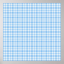 Blå-vit randigt mönster poster