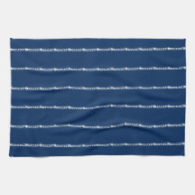 Blå vit sjörep mönster Kökstuva