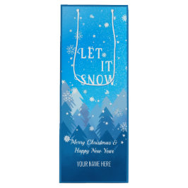 Blå vit Snö Fredlig jul - jul - nyår