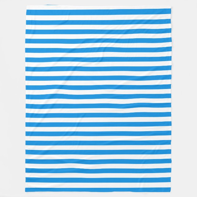 Blå vit stripe-Elegant, moské Fleecefilt (Framsidan)