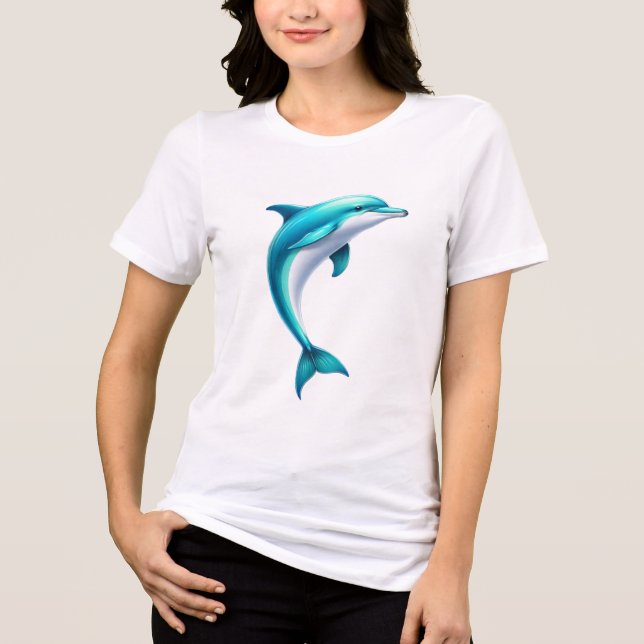 Blå Vit Val Anpassad T-Shirt (Framsida)