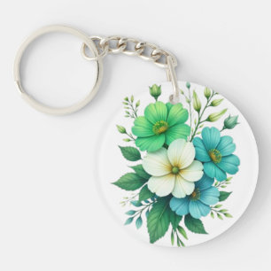 Blå Vita Blommor Bukett-57453
