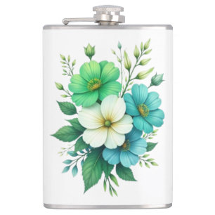 Blå Vita Blommor Bukett-57453 Fickplunta